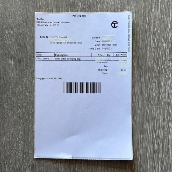 Telfar Small Black Shopping Bag - Picture 5 of 5